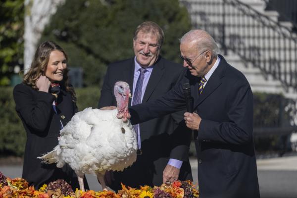Biden pardons Natio<em></em>nal Thanksgiving Turkey in November.
