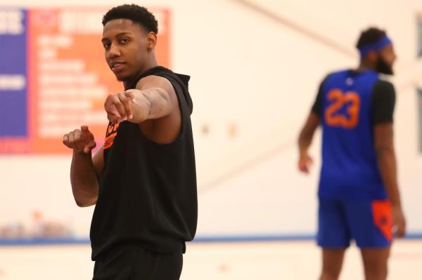 RJ Barrett broke out of a shooting slump with 19 points Friday against the Cavaliers.