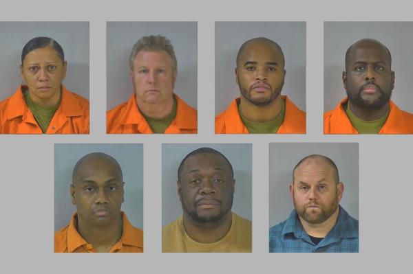 Clockwise from top left: Tabitha Renee Levere, Randy Joseph Boyer, Kaiyell Dajour Sanders, Dwayne Alan Bramble, Bradley Thomas Disse, Brandon Edwards Rodgers and Jermaine Lavar Branch.</p>

<p>　　
