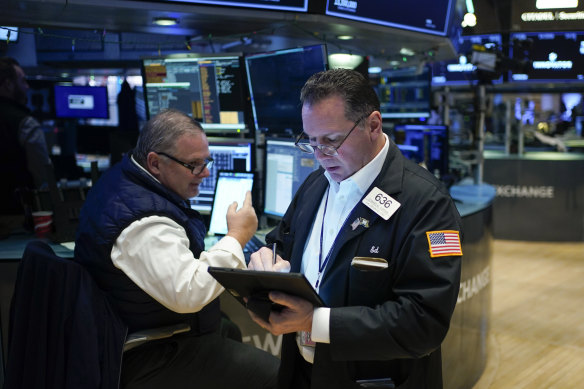 Wall Street is higher at the start of a holiday-shortened week. 