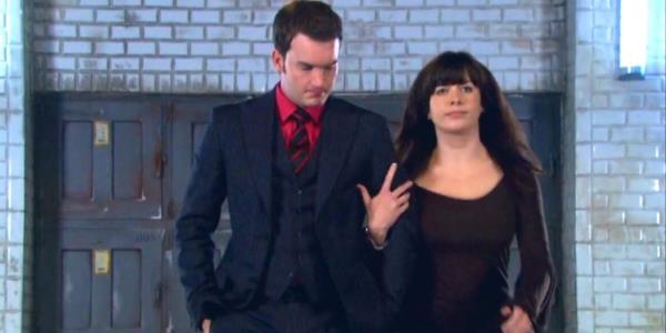 Gwen Cooper and Ianto Jo<em></em>nes Walking Together in Torchwood
