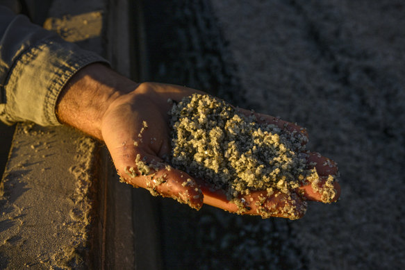 Most Australian lithium mines produce spodumene –  a crystalline powder that is a<em></em>bout six per cent lithium.
