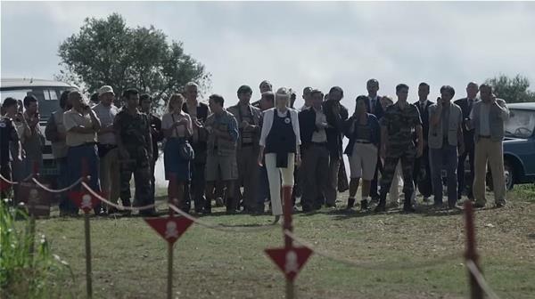 recreation of Diana's landmine walk The Crown