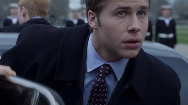 William and Harry getting out of a limpo The Crown