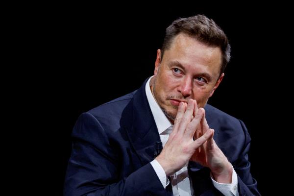 Tesla CEO and Twitter owner Elon Musk attends the VivaTech co<em></em>nference in Paris