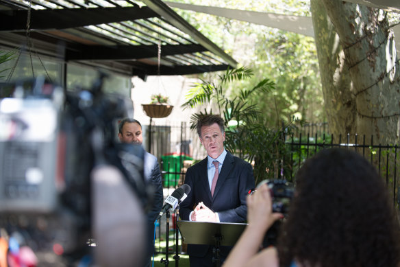 Premier Chris Minns rejected that he had failed to show support for the Palestinian diaspora.