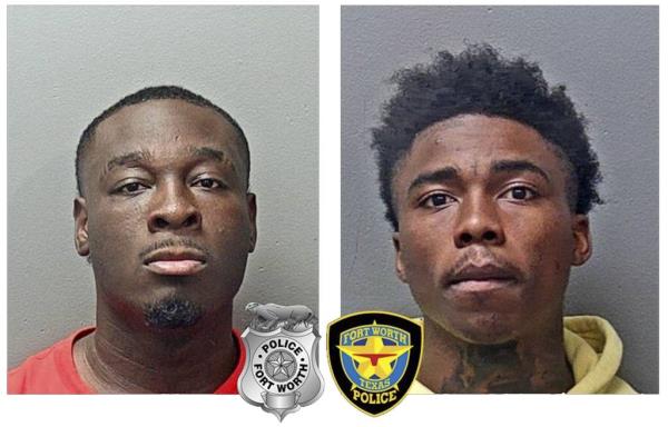This combo of images provided by the Fort Worth, Texas, Police Department show, Christopher Redic Jr., 20, and Brandon Williams, 19.