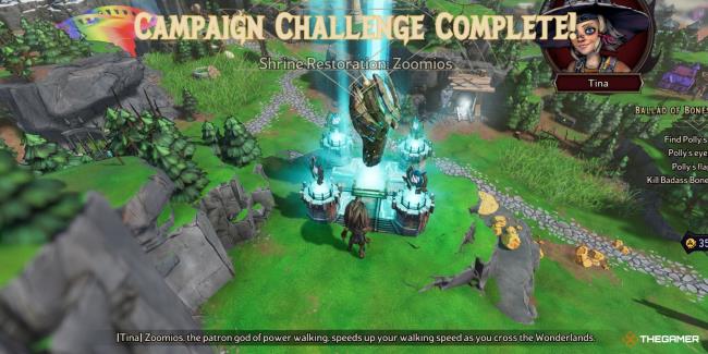 tiny tina's wo<em></em>nderlands - player completing the Shrine of Zoomios