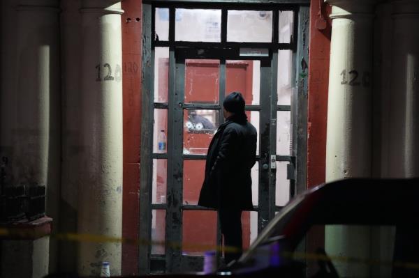 Scene of a triple-shooting at 120 Sherman Avenue