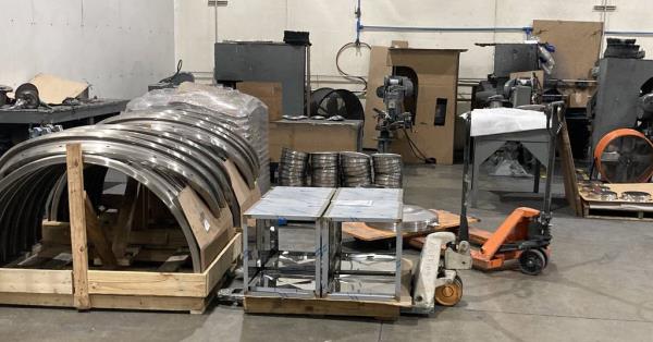 Raw materials like these will become finished products manufactured by RealWheels in Zion.
