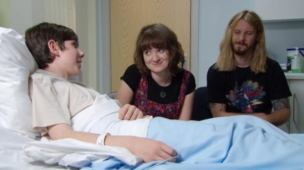 Ryan and Gail visit Oscar in the hospital in Emmerdale as returning Emmerdale star is surprised to have been asked back