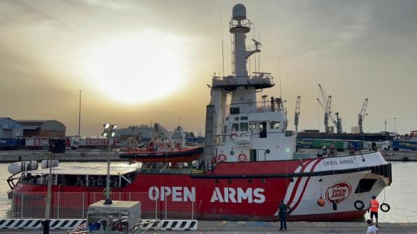 From file: The NGO rescue ship Open Arms in the port of Livorno | Photo: Gabriele Masiero / ANSA