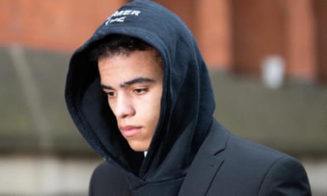 Mason Greenwood outside court