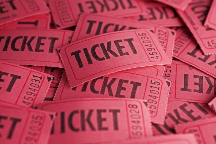 Red raffle tickets